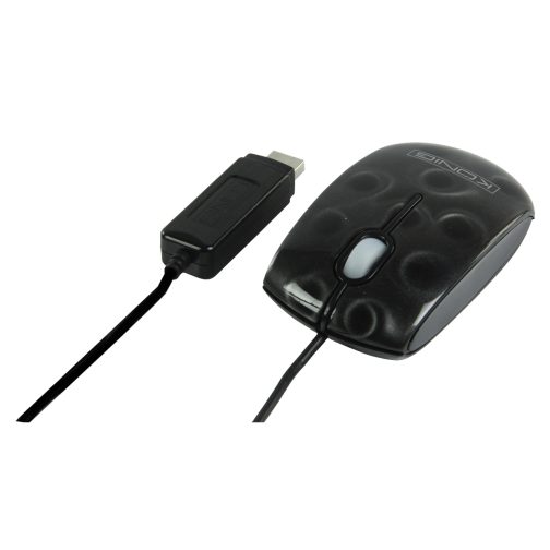 Optisk mus med kabel, kortläsare och USB-hub - Bild 2