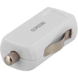 USB strömadapter med ciggplugg 12~24V till 5V 1A USB, vit